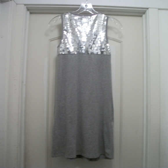 DISCO GLAM LOVE ROCKS TEESHIRT SEQUINS DRESS, S - Picture 3 of 4